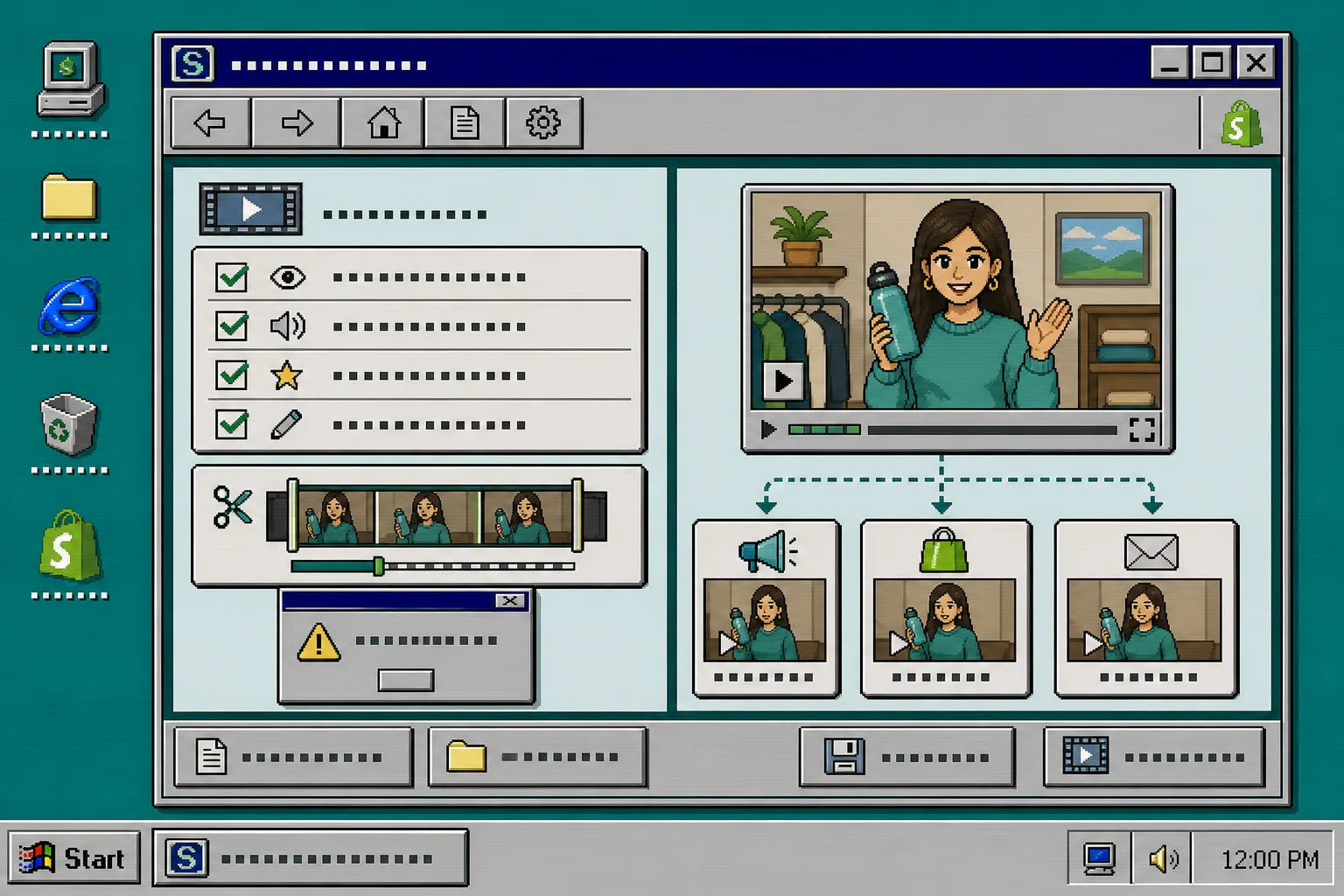 Retro review and reuse checklist for a Shopify UGC video after generation