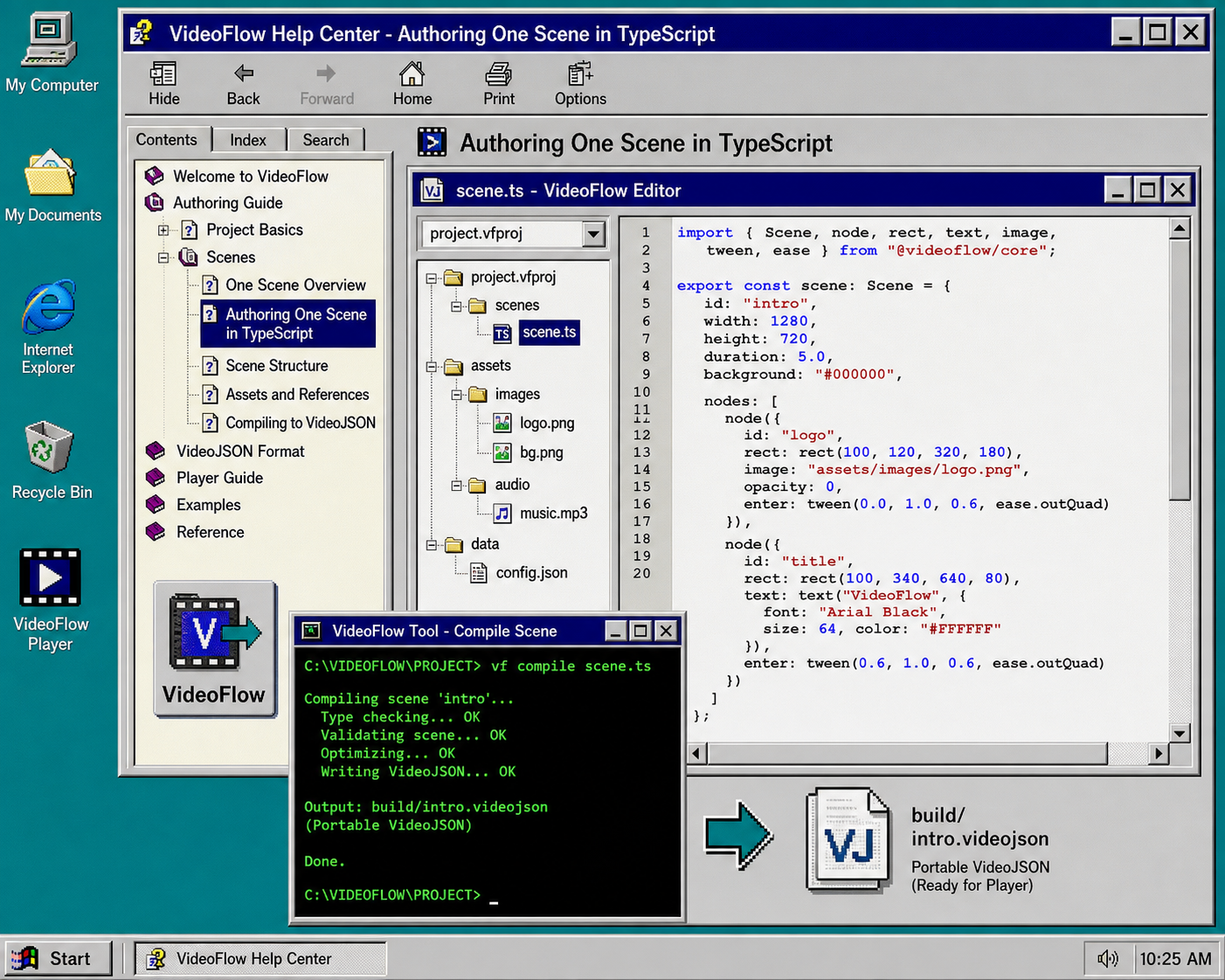 VideoFlow browser preview and server render queue