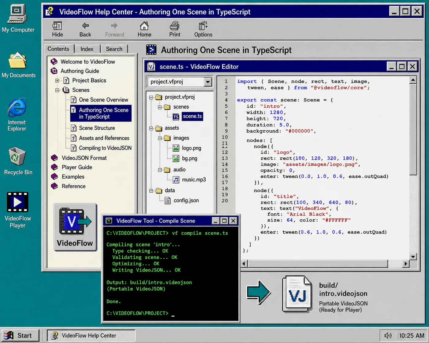 VideoFlow browser preview and server render queue