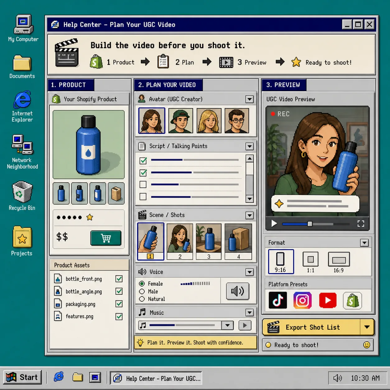 UGC workflow concept