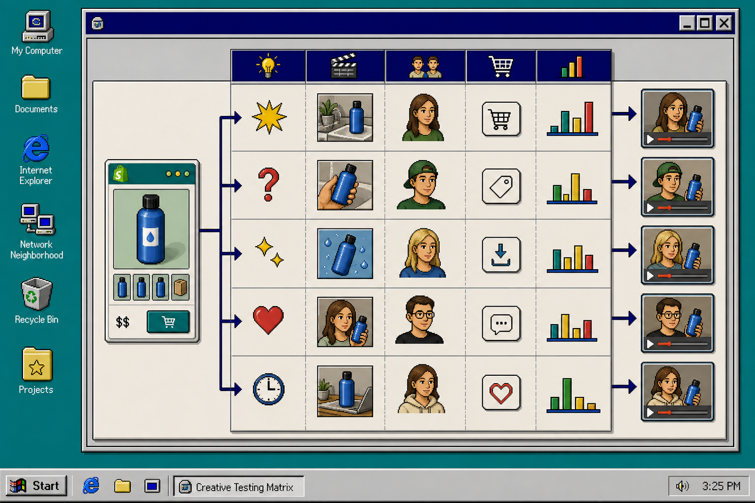 UGC testing matrix