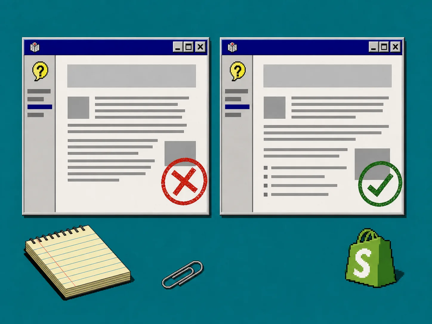Draft review window showing a generic draft and a refined version