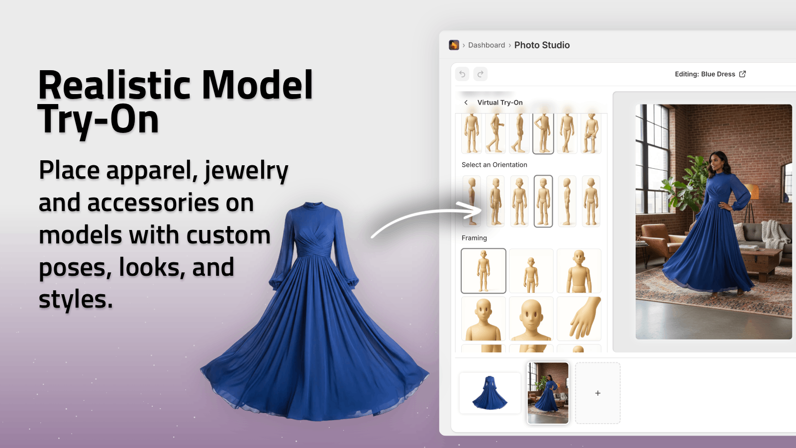 AI try-on example