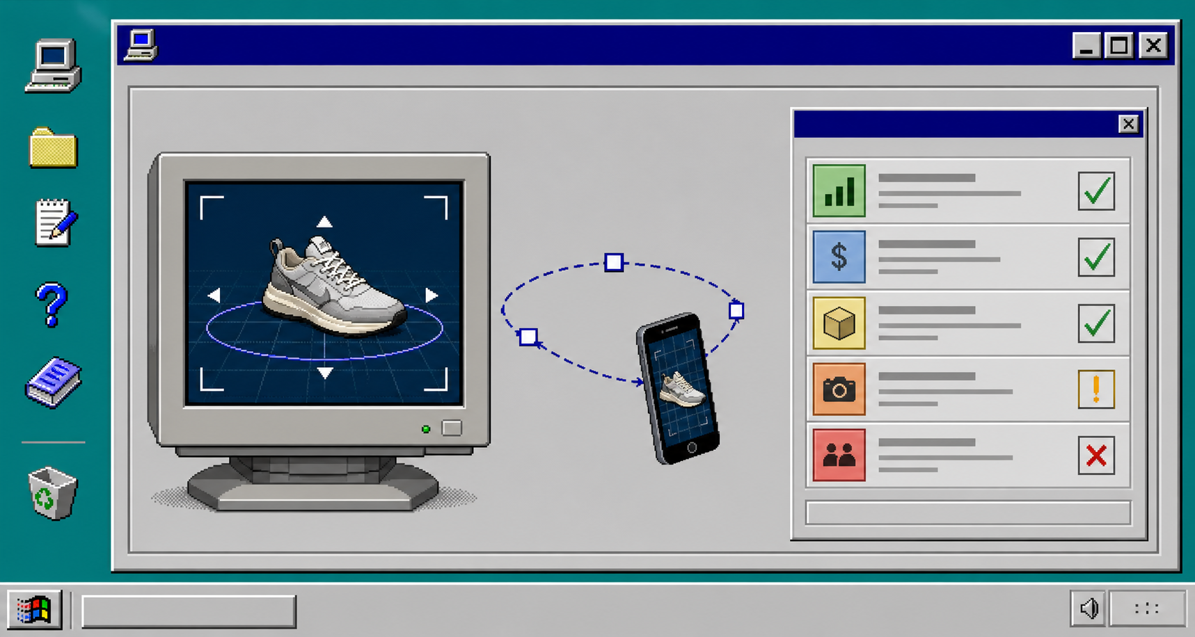 Hand-drawn scorecard for Shopify 3D capture priority