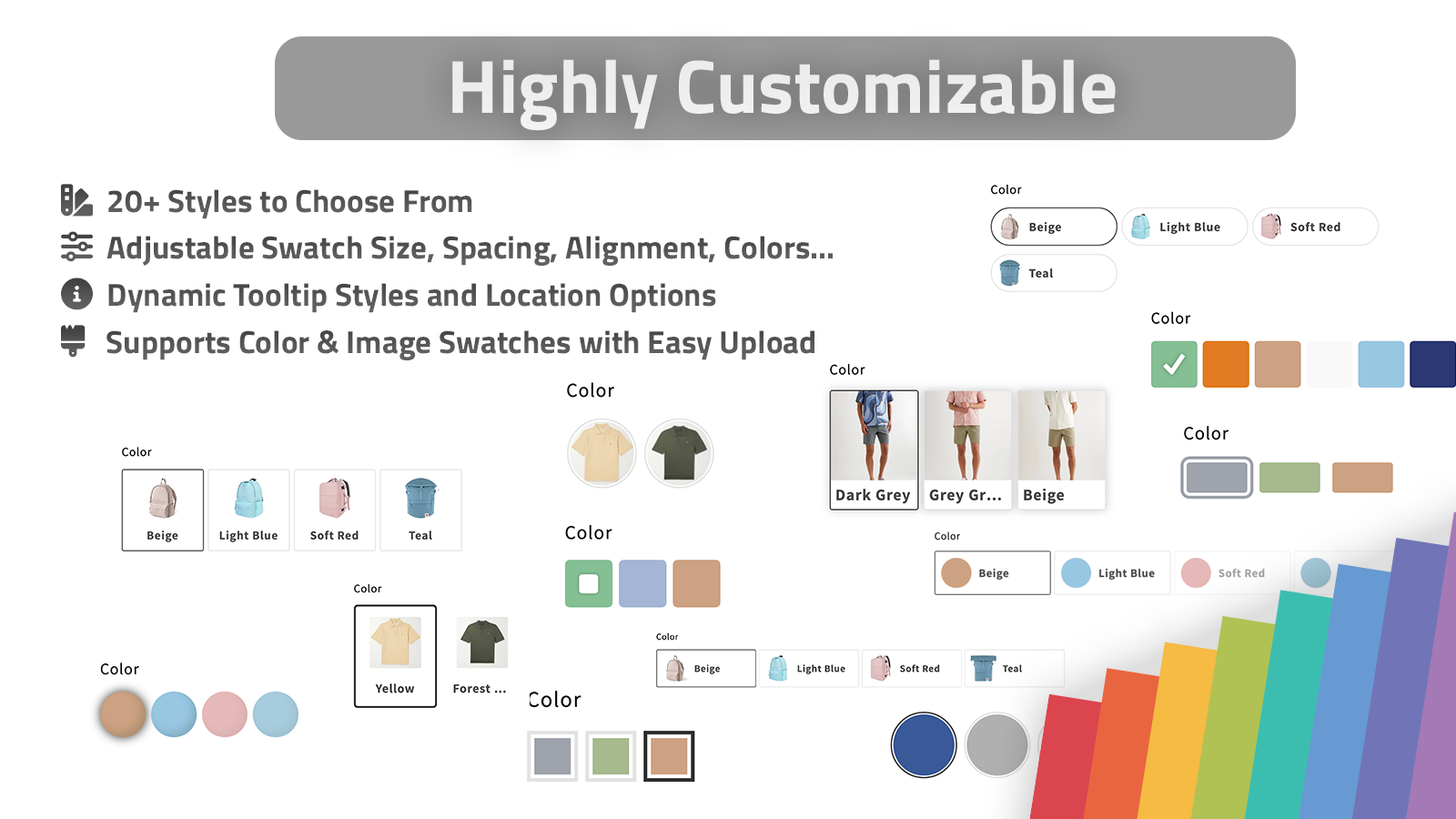 Shopify swatch configuration screen