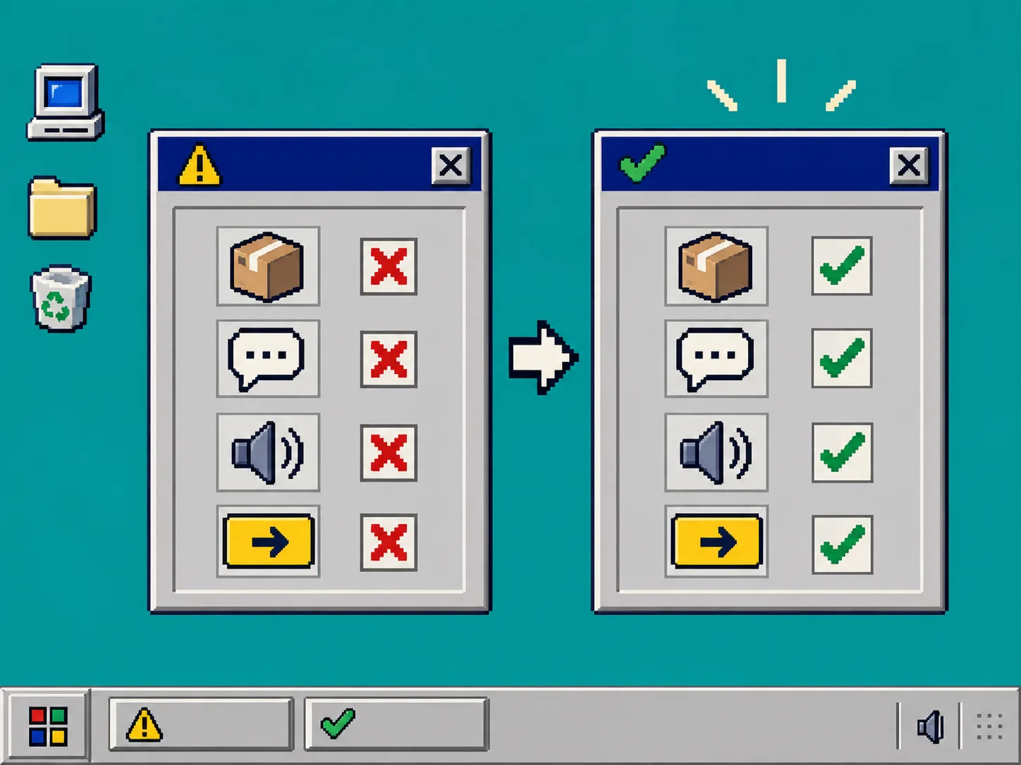 Retro preflight dialogs for a Shopify UGC video