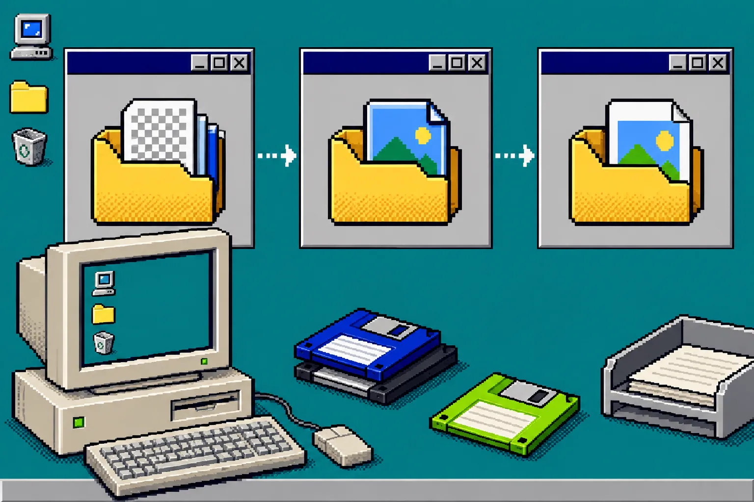 Pixel-art file handoff path from original to revision to export