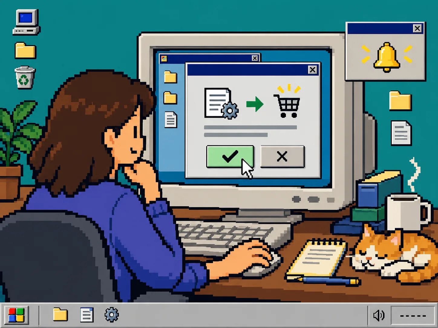 Operator approving a reviewed automation change