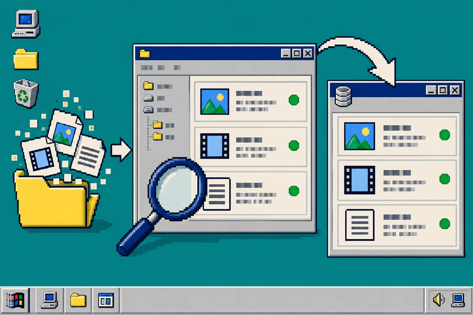 Windows 95 style CMS verification illustration