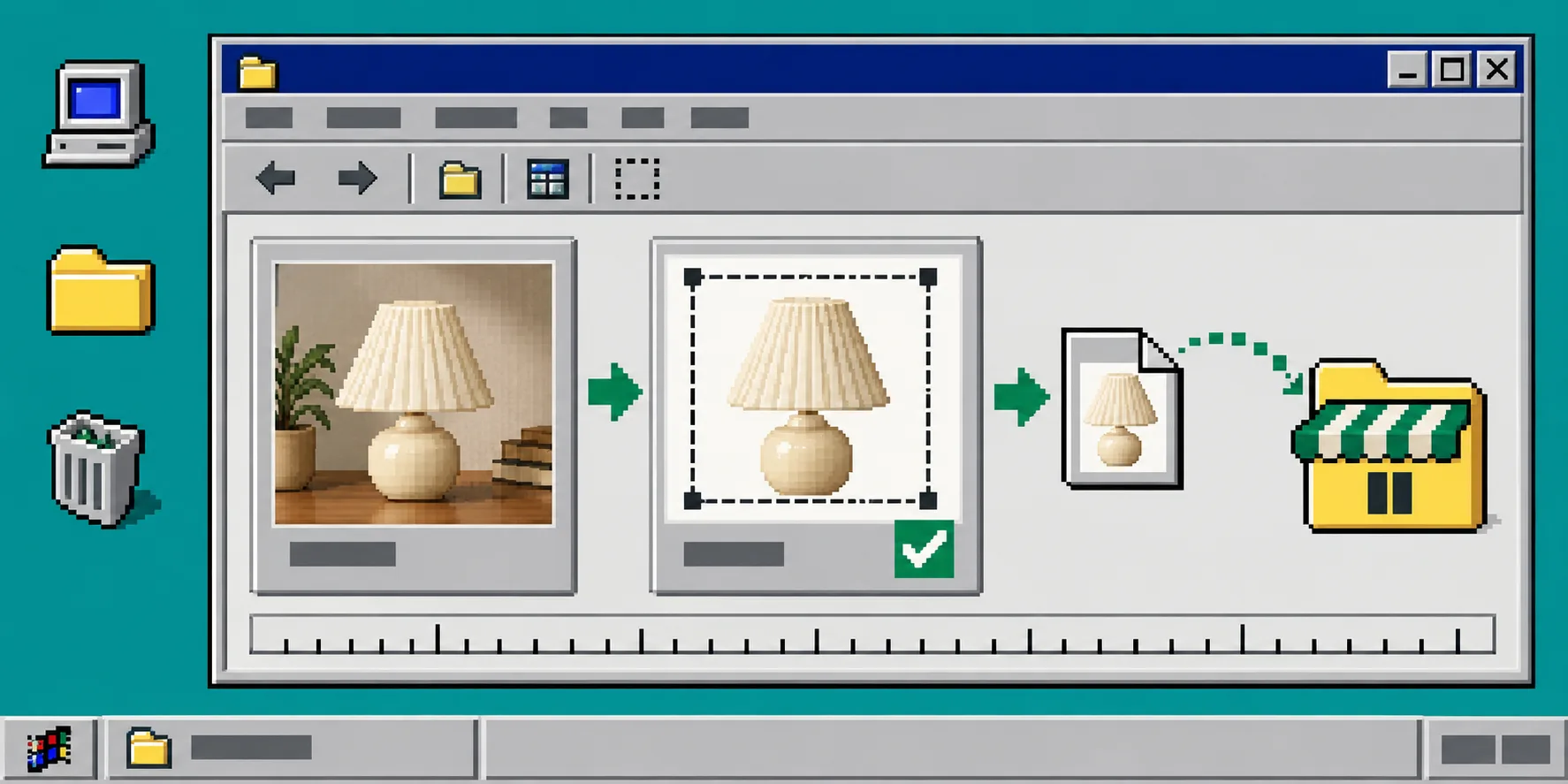 Pixel art export verification workflow for a truthful ecommerce product image
